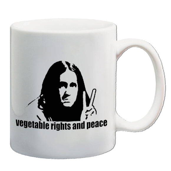 The Young Ones Inspired Mug - Vegetable Rights And Peace