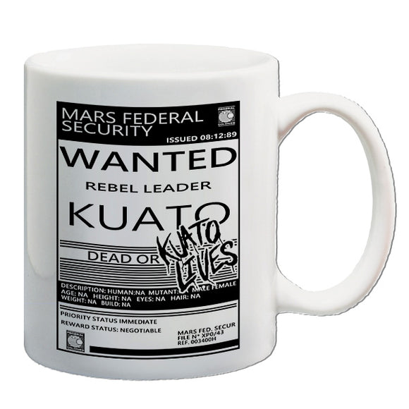 Total Recall Inspired Mug - Wanted Poster Kuato