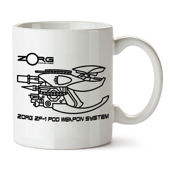 Fifth Element Inspired Mug - ZF-1 Pod Weapon System